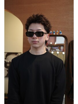 エディ(Edy) メンズスパイキーショート刈り上げジェットモヒカン眉毛カット