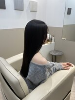 シュヴーブリヤン(cheveux brillants)&nbsp;【美髪縮毛矯正で再現性100%】ショコラブラウンストレートロング