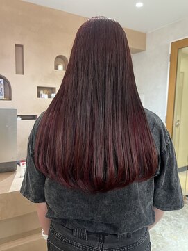 ユッカ エルア 武庫之荘南口(YUCCA elua) 【 YUCCA 】大人可愛い/カシスカラーロング