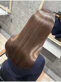 マロンベージュ/艶カラー