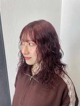ザザアオヤマ(ZA/ZA AOYAMA) ワインレッド【表参道/レイヤーカット/顔まわりカット】