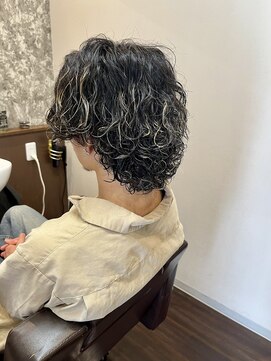 ルシードスタイルサワ(LUCIDO STYLE sawa) ハイライト×サーフカール