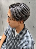 岡山メンズサロン20代30代ブリーチバレイヤージュデザインカラー