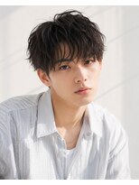 MEN's Baguz MEN'Sカット/ MEN'Sパーマ/ MEN'Sカラー 韓国マッシュ×無造作束感ニュアンスウェーブパーマレイヤー