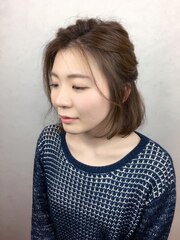 ☆ラフに大人可愛いガーリー編み込みハーフアップ☆