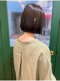 内巻きショートボブ_キュートボブ