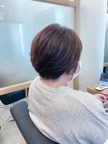 リュクスバトーバイトリコ 船橋南口店(Luxe BATEAU by tricot) ベージュ×レイヤーボブ/20代30代40代