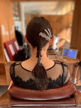 アドラーブル 長岡新保店(adorable) お呼ばれアレンジ♪20代30代40代大人可愛いタイト編みおろし