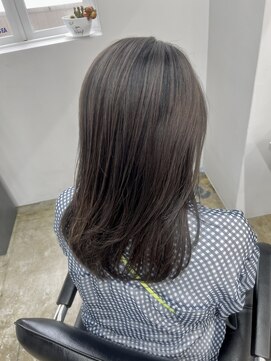 ネイビー(Navy) 『セミロング』寒色系カラー