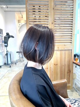 ボタニカル(BOTANICAL) 大人綺麗な丸みボブ ツヤ髪暗髪黒髪ナチュラル