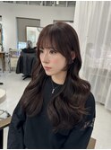韓国ヘア/レイヤーロング/ブリーチなし/ココアブラウン