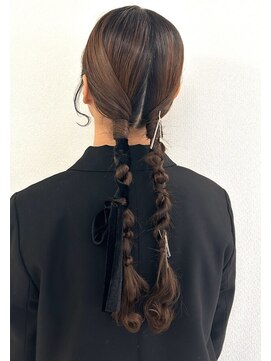 ヘアセットサロン サロンエイミー(salon aemii) タイトツインアレンジ