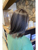 ラック(LUCK)&nbsp;カール/セミディ/シアーカラー/姫カット/ハイライトグレージュ