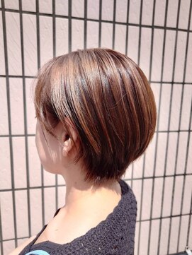 ミーツ 牧港店(mits) マッシュショート×アンブレラカラー