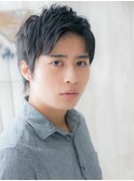 30代40代ブラック短髪ビジネスメンズショートb新所沢