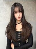 好感度抜群モテレイヤースタイル　韓国レイヤー　前髪あり