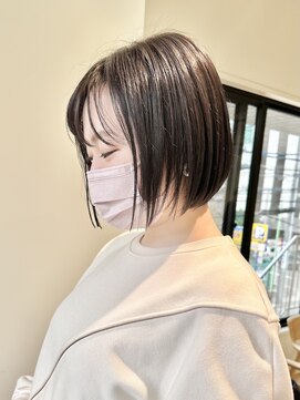 リグリー(regree) 丸みショート/ショートボブ/ダークグレー/髪質改善