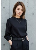 #磐田　大人ミディアムボブ！