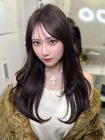 ロンドガーネット 池袋(Lond garnet)&nbsp;ミニウルフレイヤーカット顔周り前髪韓国ミディアムロング/池袋