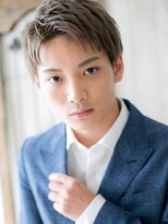 モッズヘア メン 上尾東口店(mod's hair men)&nbsp;ホワイトブロンドツーブロックメンズカットコンマヘアY上尾