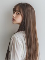 エダ 鎌倉(edA.) 小顔ロング＃髪質改善＃白髪ぼかし＃鎌倉＃40代＃グレージュ