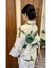 浴衣着付け+ヘアセット　￥6600