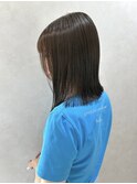 透明感グレージュ×ロブ