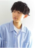 爽やか大人メンズ黒髮/簡単スタイリングマッシュヘア