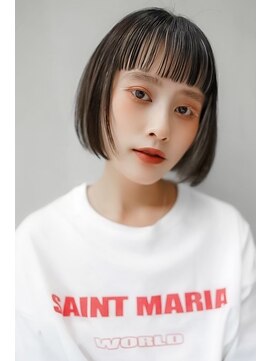 ギークス(GEEKS) 【GEEKS渋谷】オン眉ボブ/アンブレラカラー/初ブリーチ/秋カラー