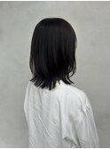 暗髪×ナチュラルレイヤー