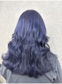 ブリーチ１回～ブルーラベンダーカラー♪