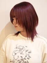 モリオ フロム ロンドン 成増店&nbsp;【morio成増/宇佐美】ミディアムレイヤー×ピンクパープル◎