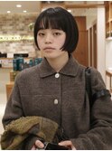 □前上がりボブ／お洒落ボブ