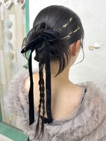 メカマハロジャミング(Me Ka Mahalo Jammming) カチモリリボンヘア/リボンアレンジ/ヘアセット/お呼ばれヘア