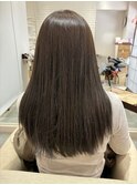 マットな艶カラー　ハンドブローのみの仕上がりです！