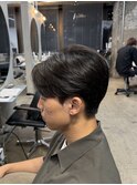 シャドウパーマ/メンズ縮毛矯正/毛流れセンターパート