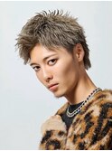 刈り上げセンターパート/波巻きツイストスパイラル/南堀江