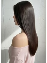 ルノヘアー(Lunohair)&nbsp;ツヤ感◎グレージュ×髪質改善ストレート/艶カラー/ブリーチなし