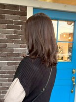 アズグロウ エクラ(AS GROW 'eclat) オリーブグレーゆる揺れレイヤーセミディ