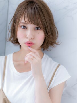 ローレン(LOREN) *LOREN*柔らかベージュカラー無造作カールミニマムボブディ