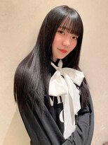 シャンドゥール 栄店(CHANDEUR) 黒髪×ぱっつん前髪ツヤ感モテ愛され清楚系大人可愛い20代30代