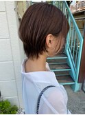 ショートスタイル×透明感シルバー