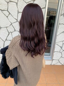 ソーエン バイ ヘッドライト 佐世保大塔店(soen by HEADLIGHT) ブリーチなし色味カラー☆イメチェン美髪ワインレッドチェリー