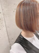 ヘアーアンドメイク ファット(Hair&Make PHAT) ハイトーンミルクベージュナチュラルボブ20代30代