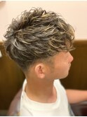 メッシュパーマスタイル