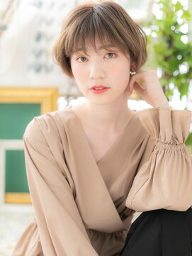 カバーヘアアンドスパ ブリス 浦和(COVER HAIR&SPA bliss) ハイライト韓国風前下がりマッシュショートb浦和20代30代40代