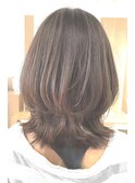 ふわっとくびれレイヤー＆白髪ぼかし/アースカラー/30代40代50代