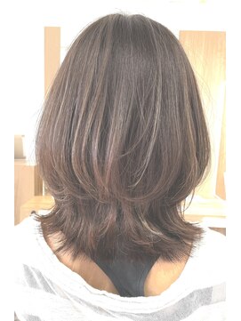 ヘア アンド スパ エジェリ プリム(hair&spa egerie prime) ふわっとくびれレイヤー＆白髪ぼかし/アースカラー/30代40代50代