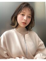 トリコ心斎橋(trico)&nbsp;大人気イヤリングインナーカラー☆セピアアッシュブラウン