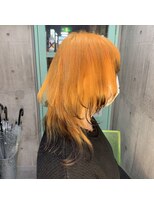 インク 渋谷(INK.)&nbsp;ウルフカット×オレンジ×エンドカラー